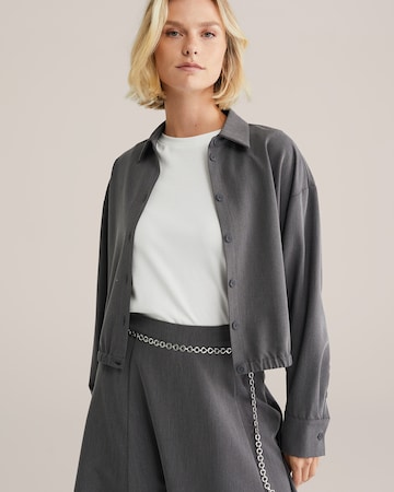WE Fashion Bluza | siva barva: sprednja stran