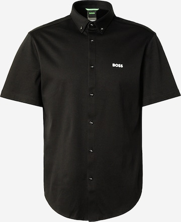 BOSS Hemd 'Motion' in Schwarz: Vorderseite