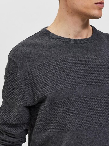 Pull-over 'Maine' SELECTED HOMME en gris