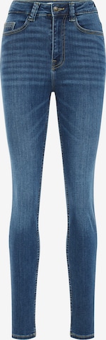 mėlyna WE Fashion Siauras Džinsai 'The Charmer': priekis
