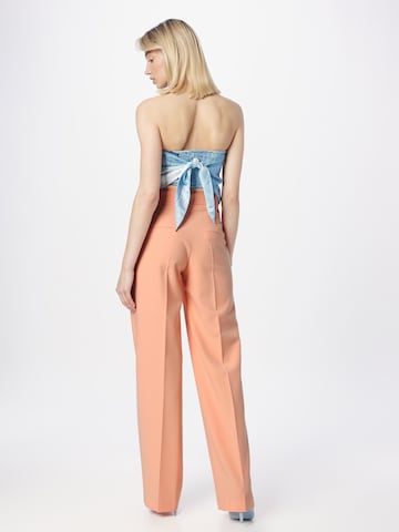 HUGO Red Regular Pleated Pants 'Huglia' in Orange