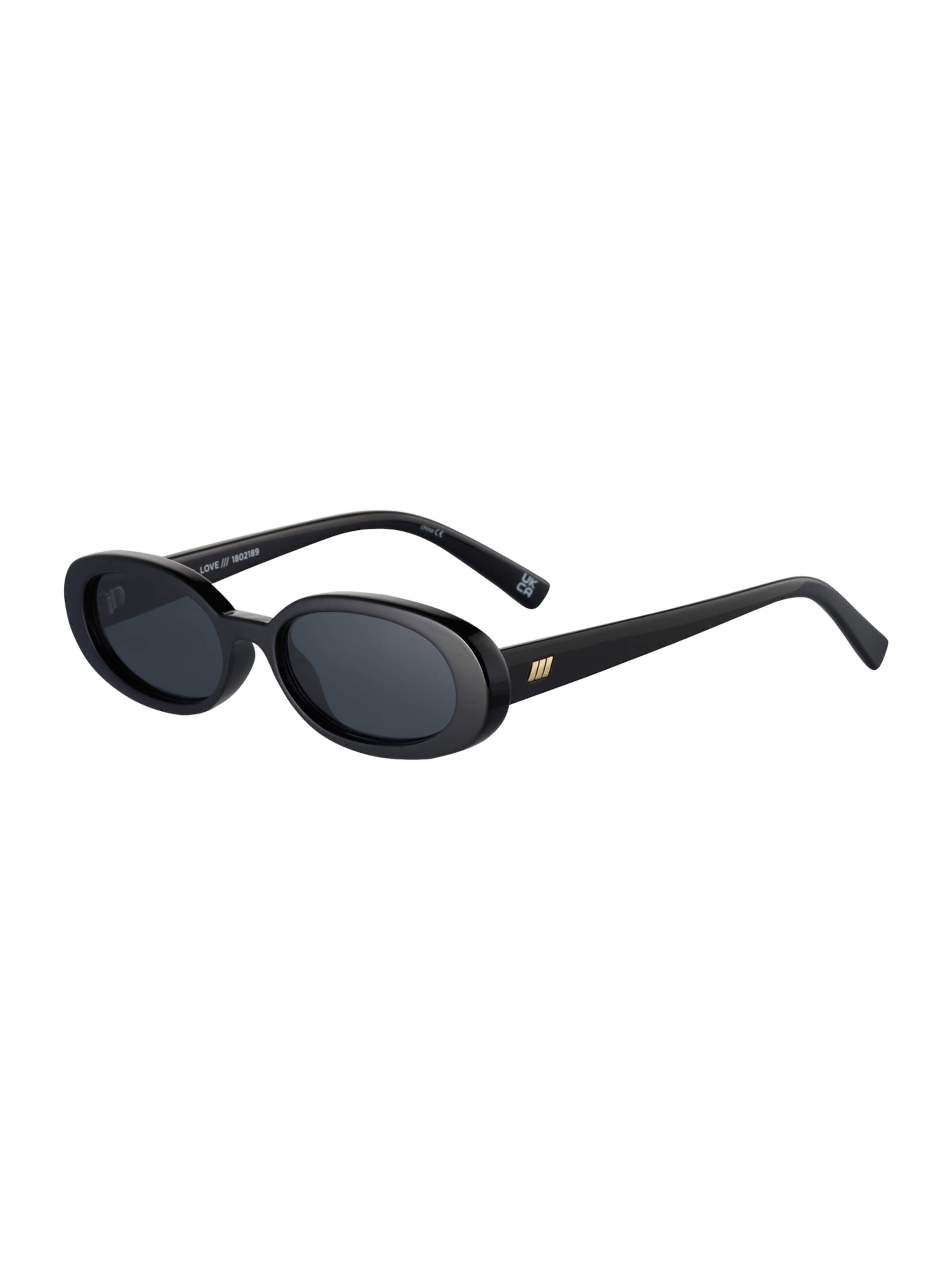 LE SPECS Sunglasses 'Outta Love' in Black: front