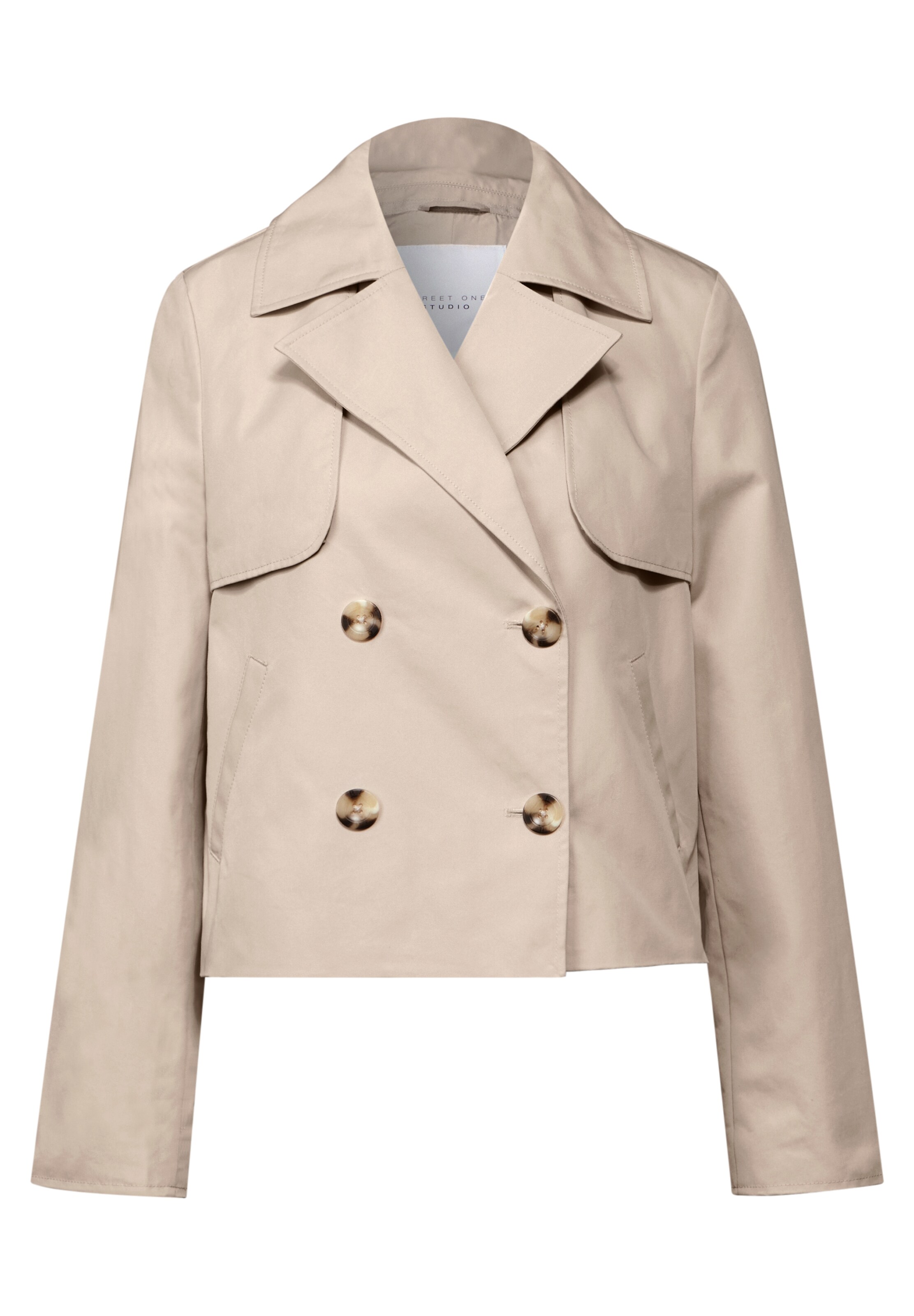Street One Studio Between-Season Jacket in Beige: front