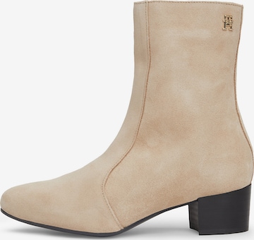 TOMMY HILFIGER Ankle Boots in Beige: front