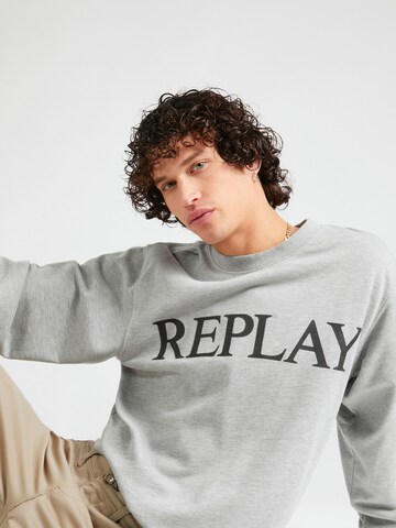 REPLAY - Sweatshirt em cinzento