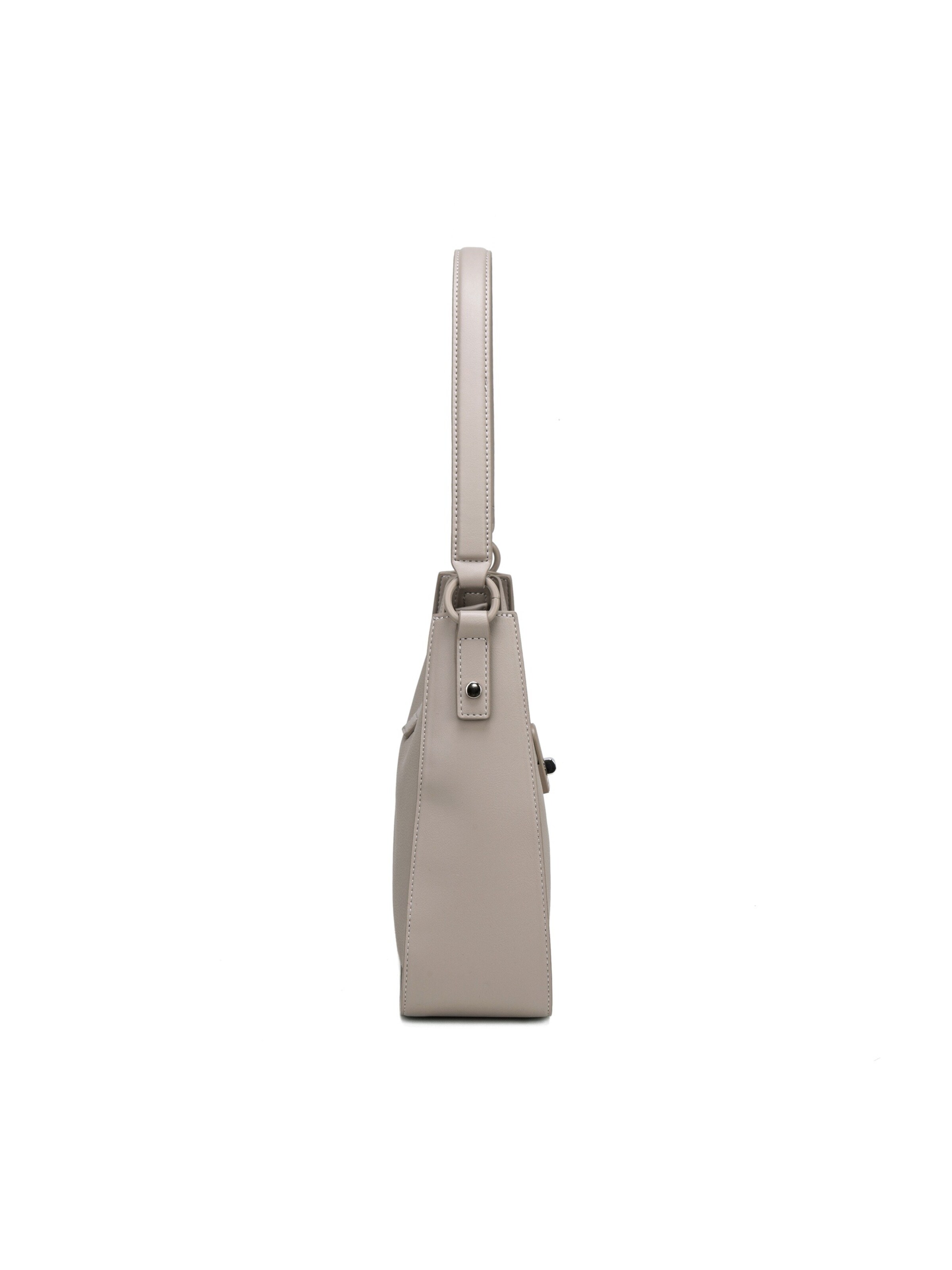 Borsa a spalla 'Borsa a Spalla David Jones Ecopelle con Chiusura Bottone e Zip' di David Jones in grigio