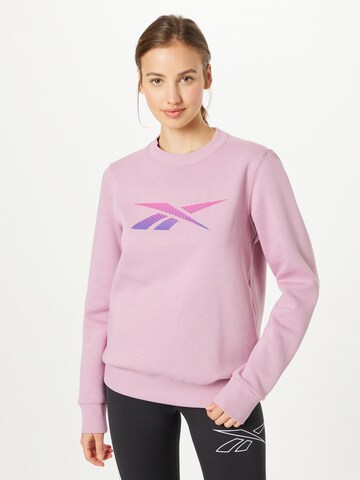 Reebok Athletic Sweatshirt in Pink: front