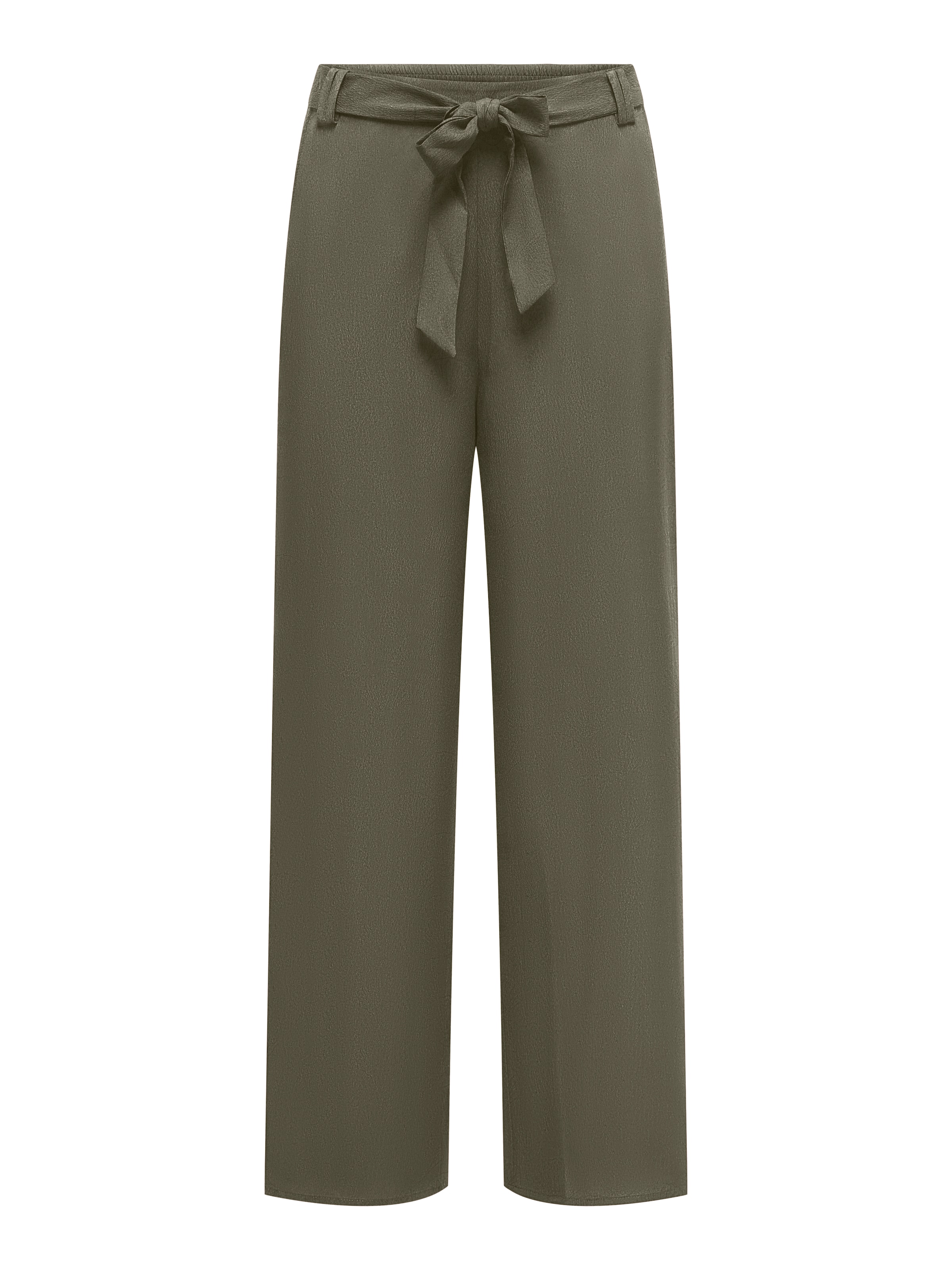 ONLY Loosefit Pyjamahose in Grün: Vorderseite