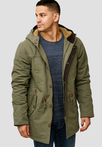 INDICODE JEANS Winterparka 'Barge' in Groen
