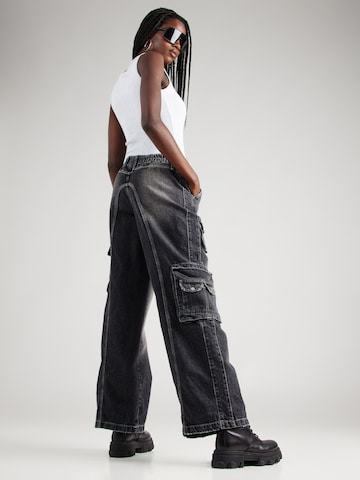 Wide leg Jeans cargo 'CYBER' di BDG Urban Outfitters in nero