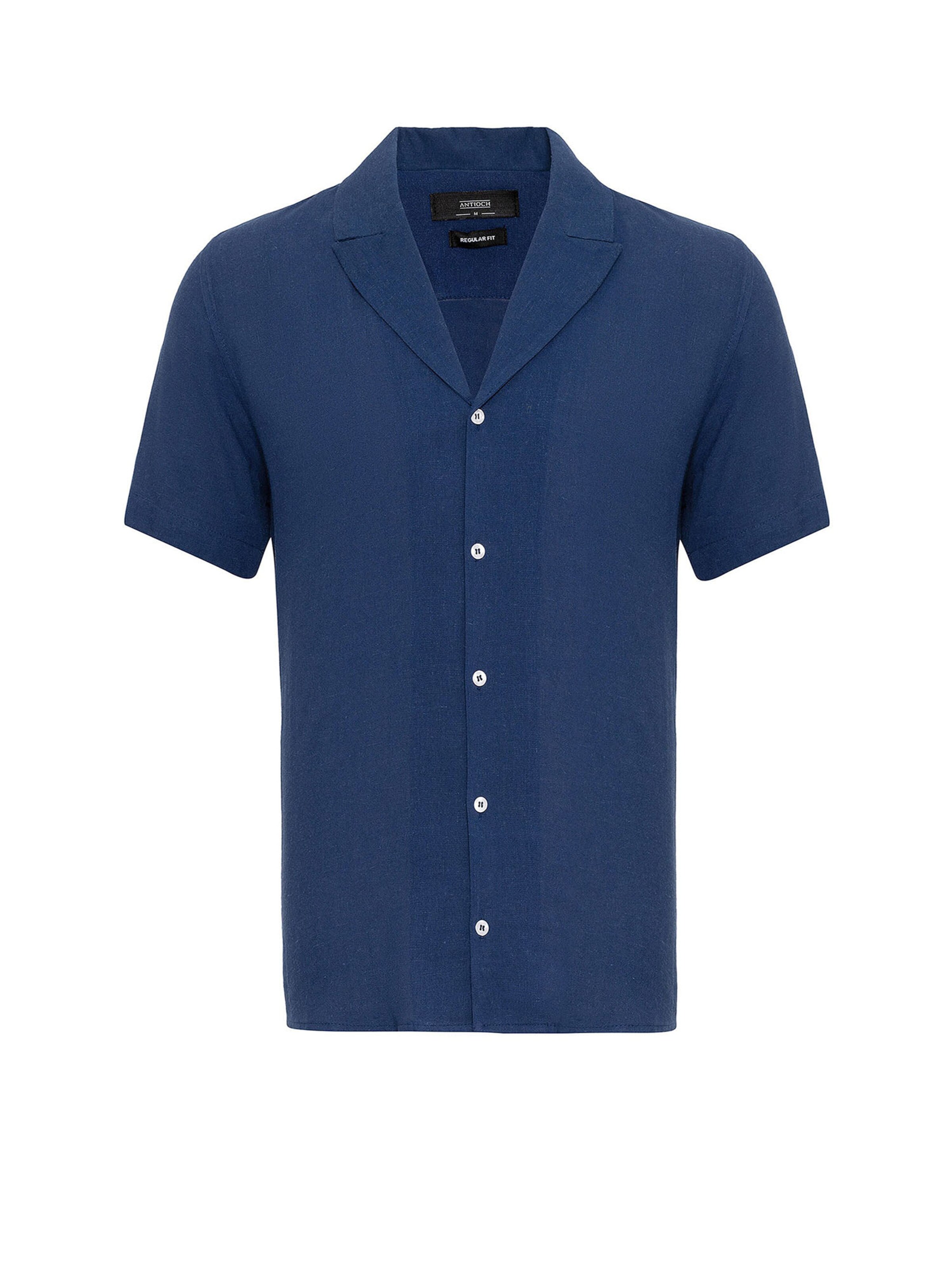 Antioch Regular Fit Hemd in Blau: Vorderseite