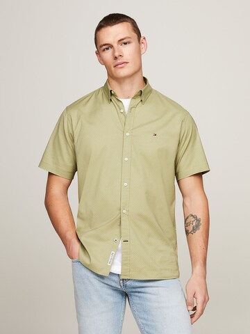 TOMMY HILFIGER Regular fit Overhemd in Groen: voorkant