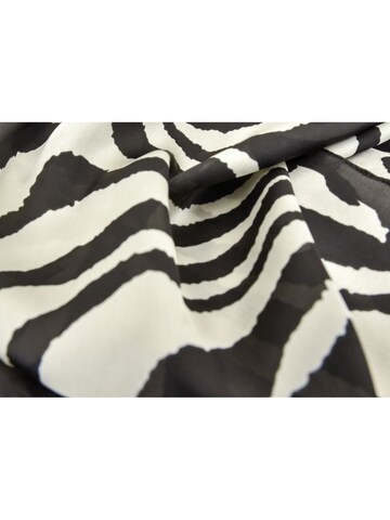 styleBREAKER Shawl 'Halstuch Zebra Muster Satin Optik' in Black