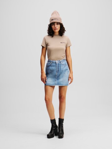 KARL LAGERFELD JEANS Rock in Blau: Vorderseite