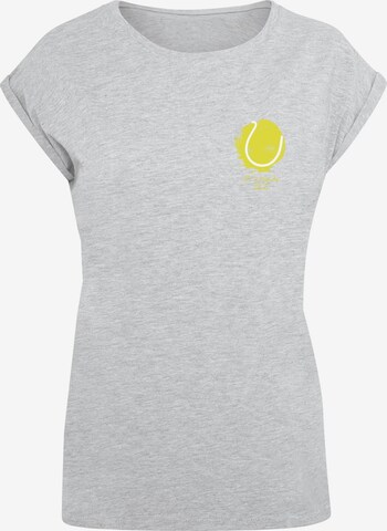 Merchcode Shirt 'Its Tennis Time' in Grey: front
