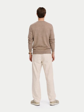 GOBI Cashmere Pullover 'Men's Essential Cashmere V-Neck Sweater'‌‌‌‌‌‌ in Grau