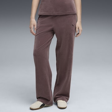 PUMA Loosefit Broek 'Essentials Elevated' in Lila: voorkant