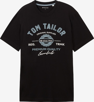 TOM TAILOR Shirt in Black: front