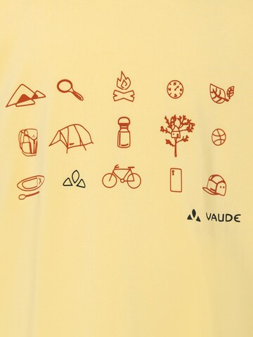 VAUDE Performance shirt 'Solaro' in Yellow