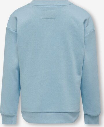 KIDS ONLY Sweatshirt 'Never' i blå