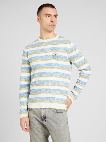 JACK & JONES - Pullover 'MARIO' em branco: frente