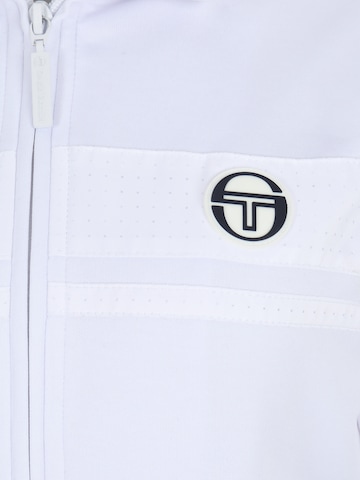 Bluză cu fermoar sport de la Sergio Tacchini pe alb
