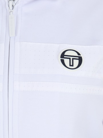 Sergio Tacchini Athletic Zip-Up Hoodie in White