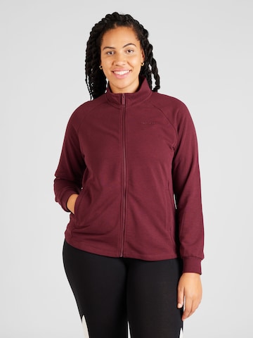 Only Play Curvy Sportief sweatshirt 'Melina' in Rood: voorkant