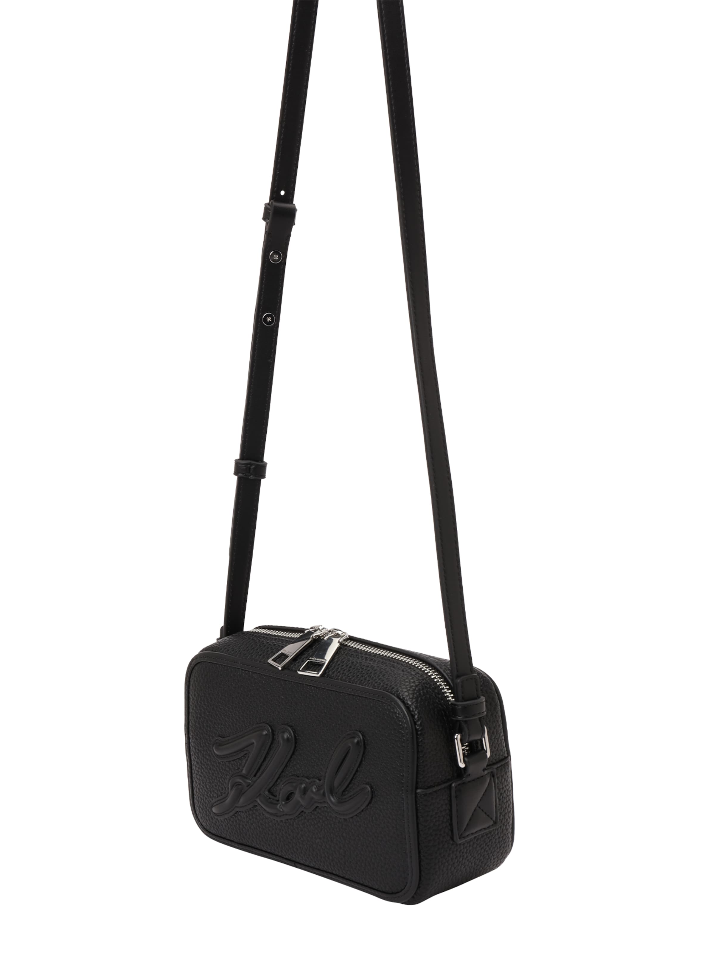 Karl Lagerfeld Õlakott 'Grainy', värv must