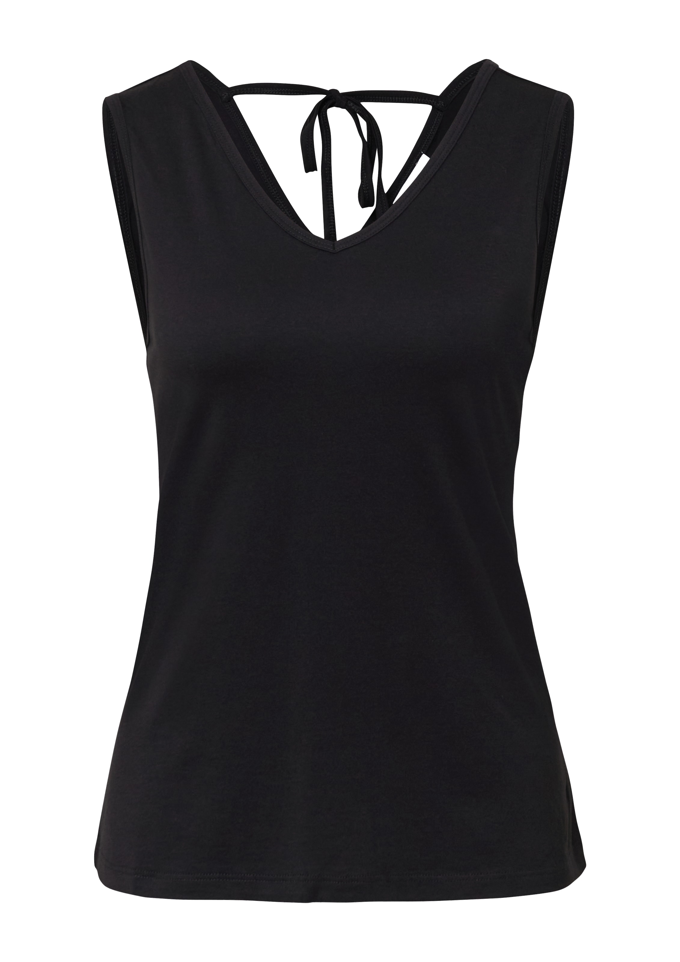 Top de la s.Oliver pe negru: față