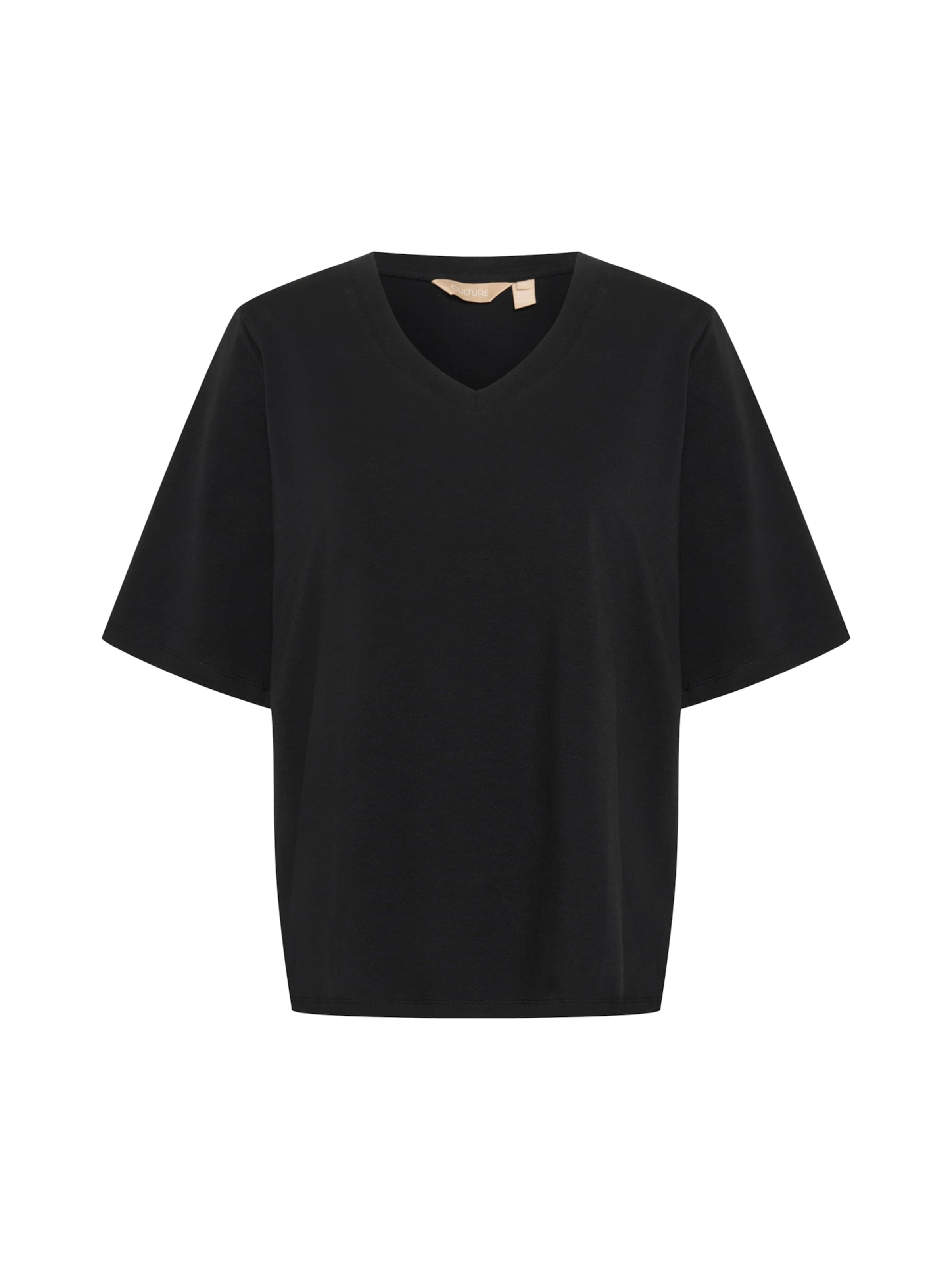 CULTURE - Camiseta en negro: frente