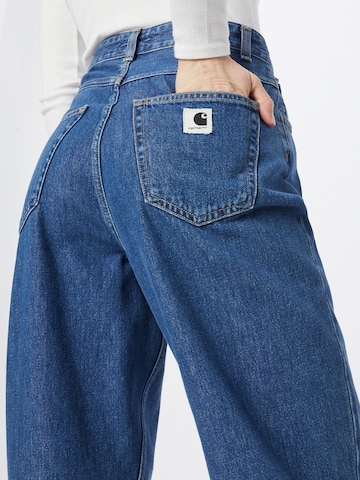 Carhartt WIP Tapered Pleated Jeans 'Stayton' in Blue