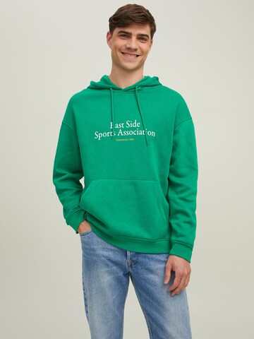 Felpa 'Brink City' di JACK & JONES in verde: frontale