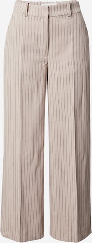 Aware - Pierna ancha Pantalón de pinzas 'GRACE' en beige: frente