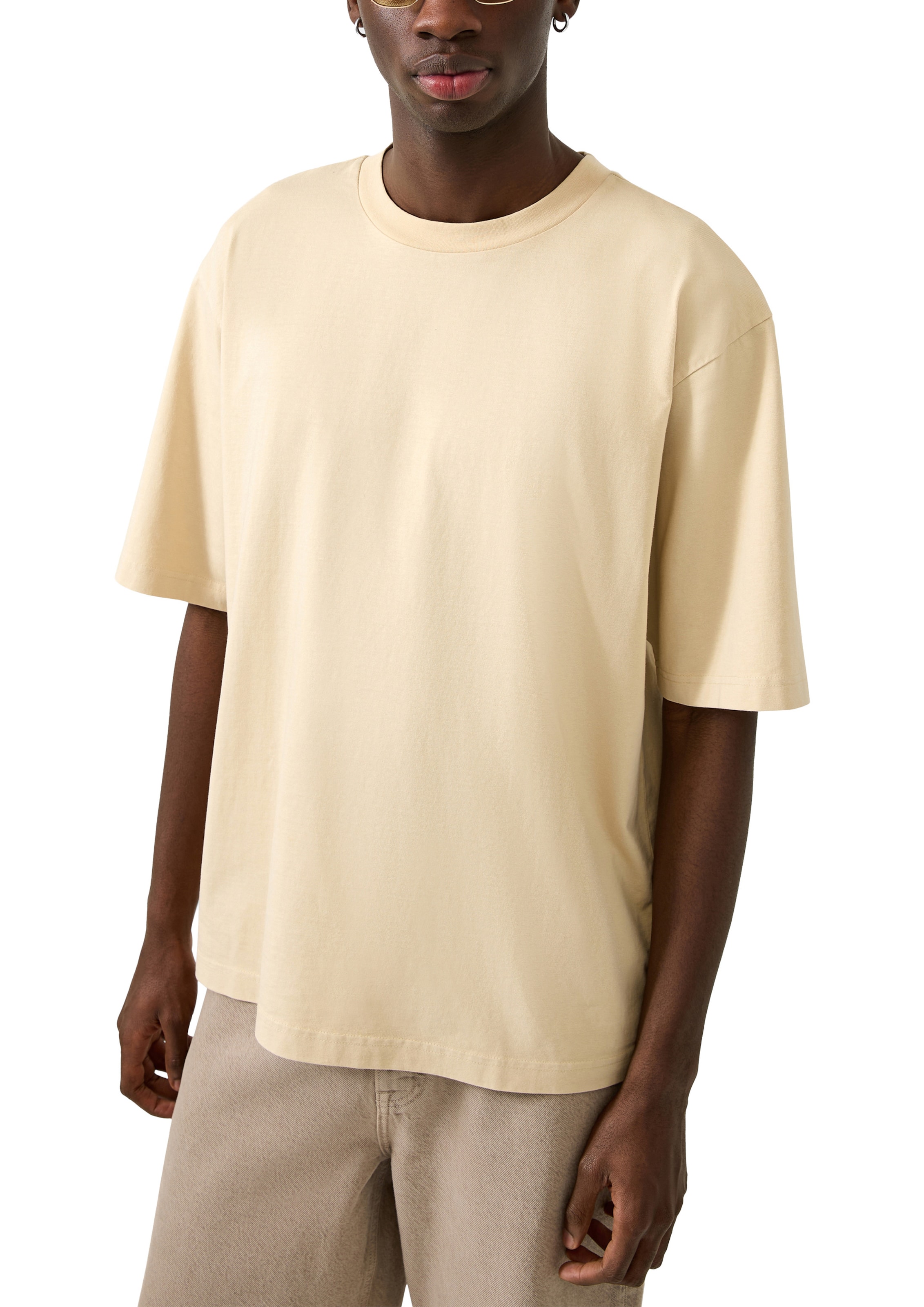 QS T-Shirt in Beige