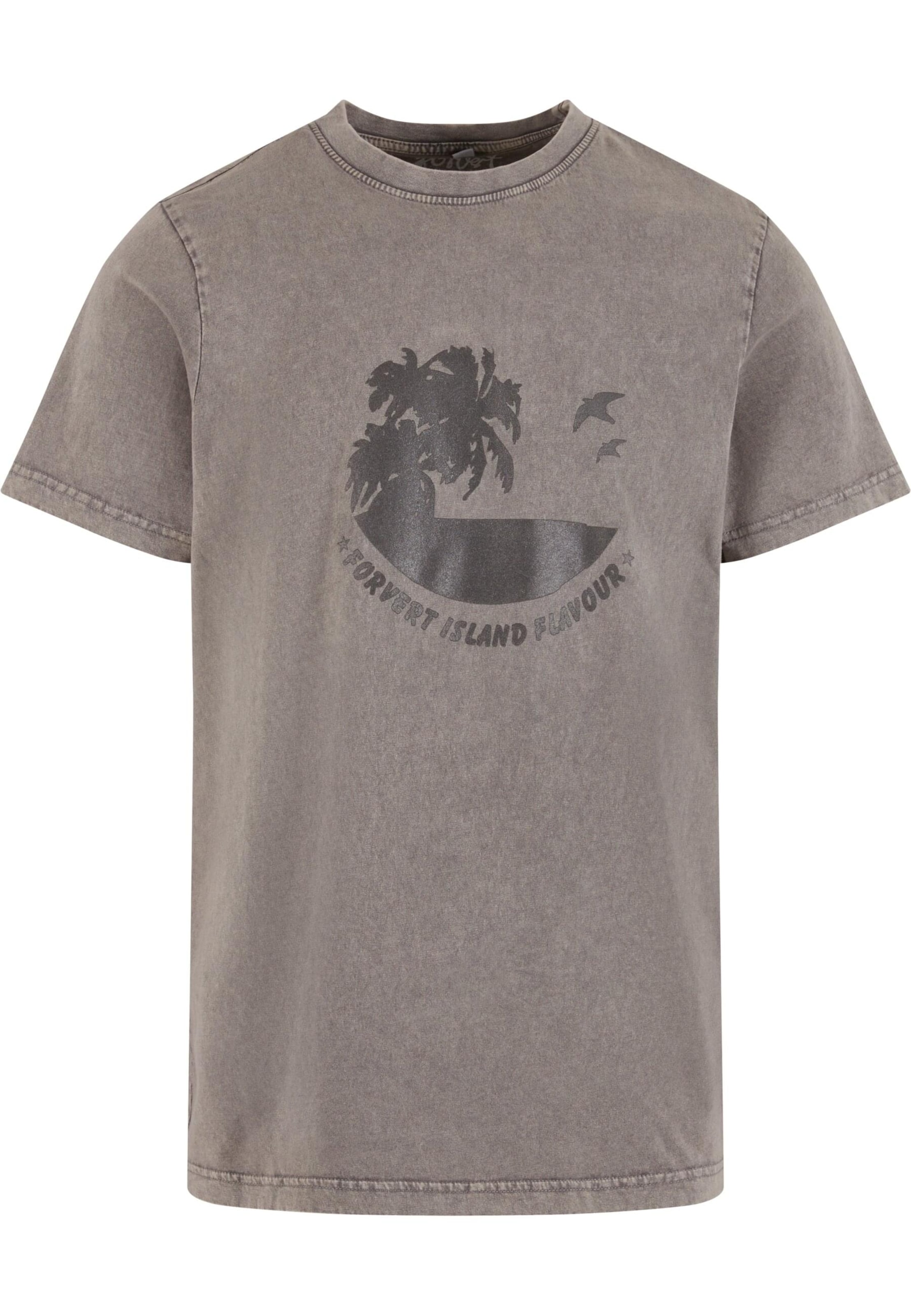 Forvert Tričko 'Sunnyvale' – šedá: přední strana