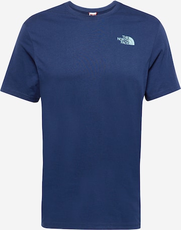 THE NORTH FACE T-Shirt 'REDBOX CELEBRATION' in Blau: predná strana