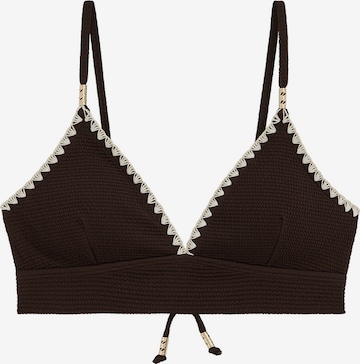 WE Fashion Kolmio Bikinitoppi värissä ruskea: etupuoli