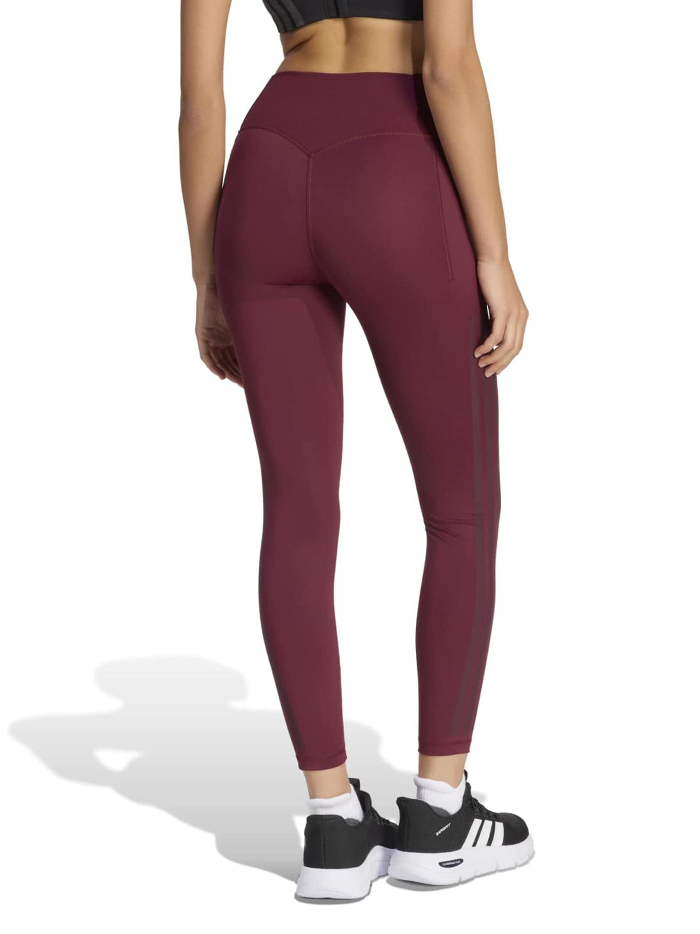 Skinny Pantaloni sport 'OPT' de la ADIDAS PERFORMANCE pe roșu