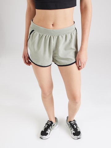 UNDER ARMOUR Skinny Športne hlače 'Fly By 2.0' | zelena barva: sprednja stran