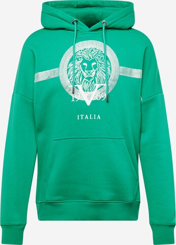 19V69 ITALIA Sweatshirt 'Clint' in Green: front