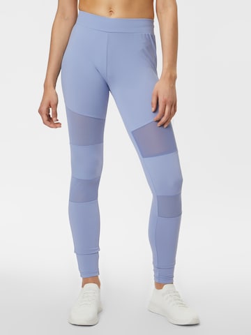 Skinny Leggings de la Urban Classics pe albastru: față