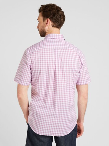 FYNCH-HATTON Regular Fit Hemd 'Summer Vichy' in Lila