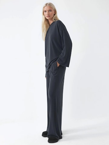 Busem Wide leg Broek in Grijs