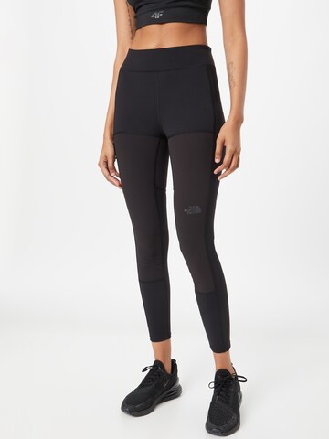 THE NORTH FACE Skinny Sporthose 'LEAD IN' in Schwarz: predná strana