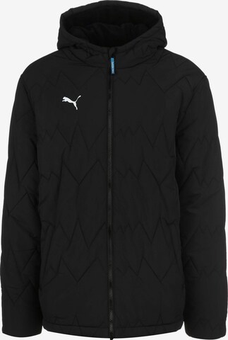 PUMA Athletic Jacket in Black: front