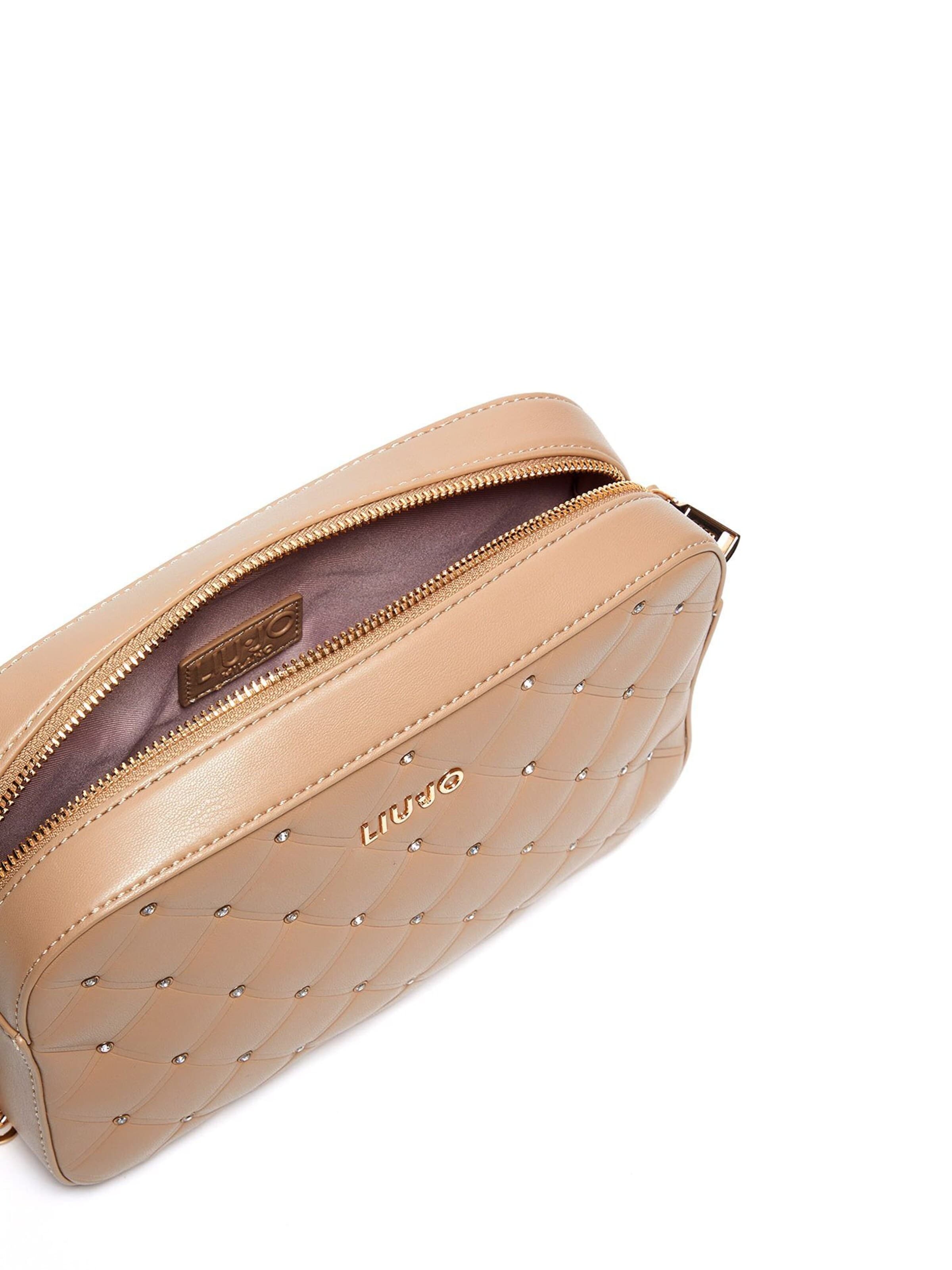 Liu Jo - Bolso de hombro 'Liu Jo Shoulder Bag with quilted nappa effect and rhinestones' en beige