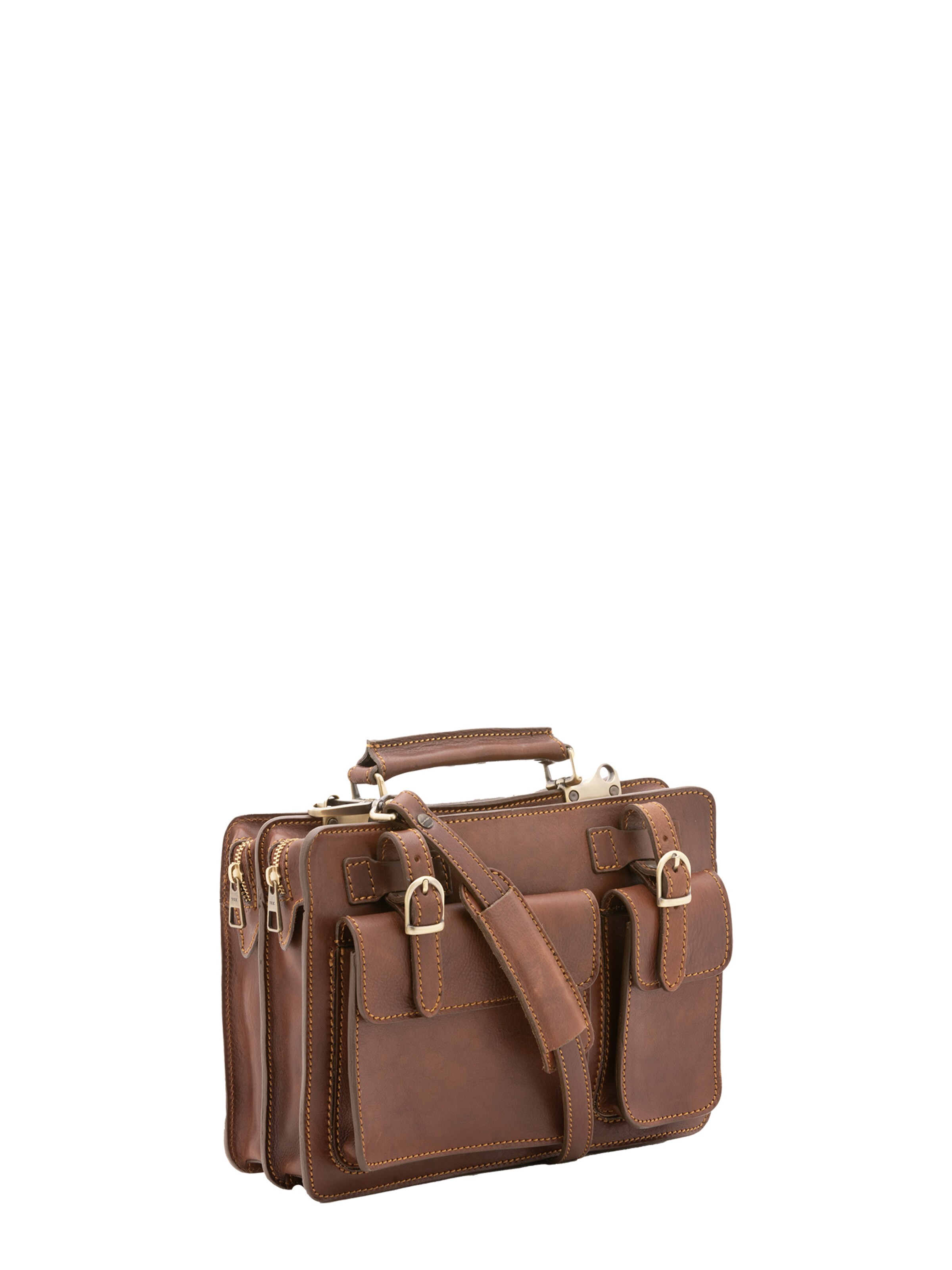 Borsa a mano di Viola Castellani in marrone: frontale