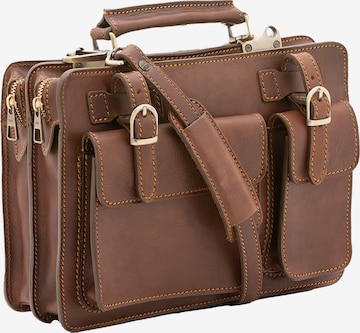 Borsa a mano di Viola Castellani in marrone: frontale