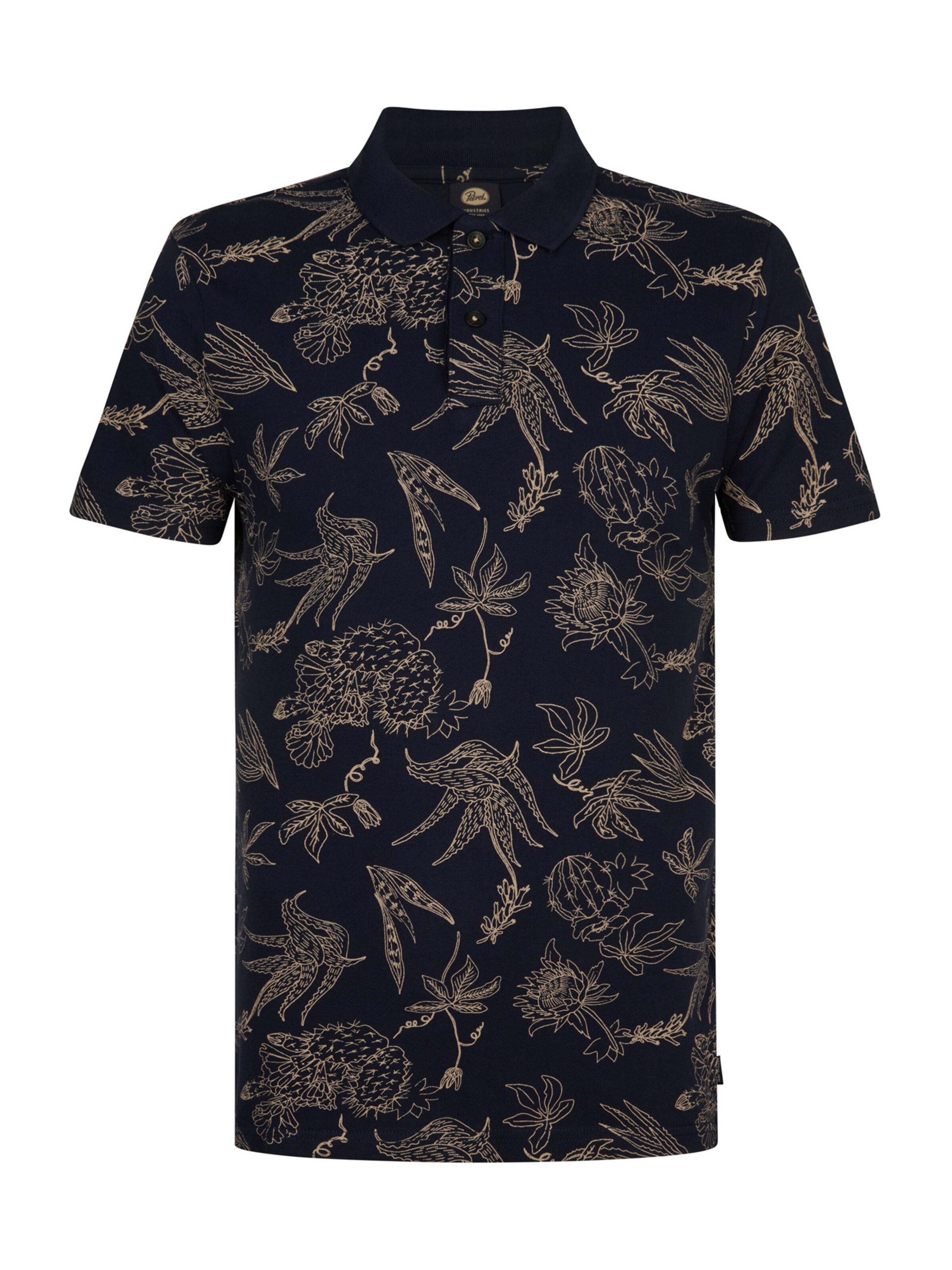 Petrol Industries Shirt in Navy / Mustard, Item view